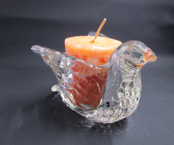 Bird tea light holder deals