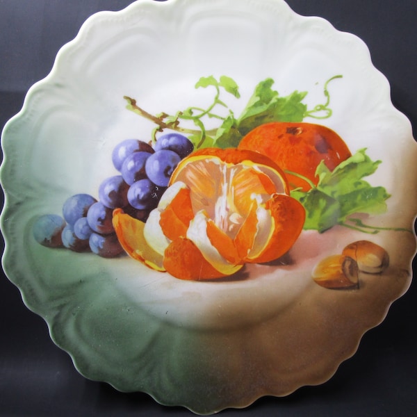 Z S & Co. Still Life Plate 10" Bavaria/German Wall Grouping Plate Zeh Scherzer and Co Royal Munich