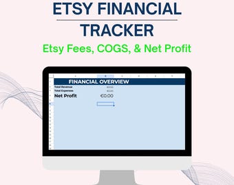 Etsy Profit Tracker: Google Sheets Calculator (Digital Download)