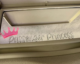 Sticker rétroviseur princesse passagère