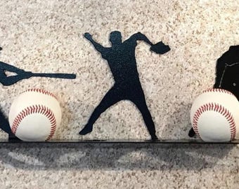 BASEBALL HOLDER, baseball display, baseball holder for wall, baseball holder display, baseball display shelf, baseball player gift