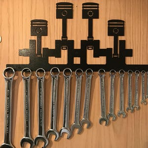 PISTON Wrench Holder, Wrench Holder, Socket Holder, Wrench Organizer, Socket Organizer, Garage Organization