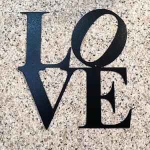 LOVE wall art, metal art, metal wall art, metal wall decor, metal wall art sign, metal signs