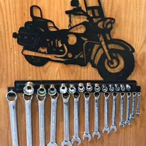 MOTORCYCLE Wrench/Socket Holder, Wrench Holder, Socket Holder, Wrench Organizer, Socket Organizer, Garage Organization