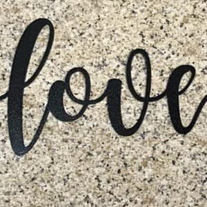 LOVE (in arrow) wall art, metal art, metal wall art, metal wall decor, metal wall art sign, metal signs