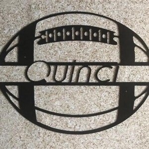 PERSONALIZED FOOTBALL wall art, metal art, metal wall art, metal wall decor, metal wall art sign, metal signs