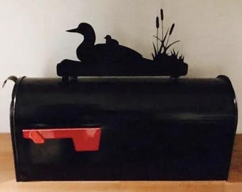 DUCK mailbox topper, mailbox toppers, metal mailbox toppers, mailbox topper metal