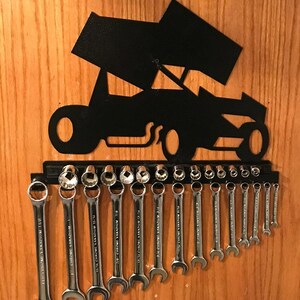 SPRINT CAR Wrench/Socket Holder, Wrench Holder, Socket Holder, Wrench Organizer, Socket Organizer, Garage Organization