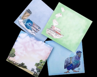 Sticky-Note Pads for Mail Carriers - MIXED PACK of 4 - Post-it® Notes - 50 Sheets Each