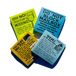 Sticky-Note Pads for Mail Carriers - "Notice Pack" MIXED PACK of 4 Post-it® Notes