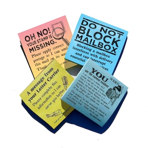 Sticky-Note Pads for Mail Carriers - "Notice Pack" MIXED PACK of 4 Post-it® Notes