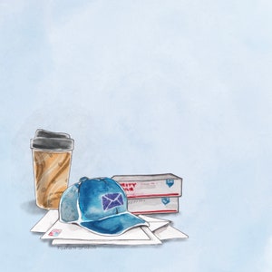 Sticky-Note Pad for Mail Carriers - Postal Carrier Hat - Post-it® - 50 Sheets per Pad