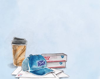 Sticky-Note Pad for Mail Carriers - Postal Carrier Hat - Post-it® - 50 Sheets per Pad