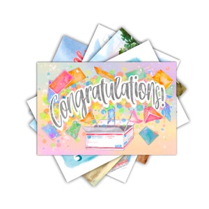 MIXED PACK “Year Round” - USPS Mail Carrier Celebration Postcards - Variety Pack of 5 Designs