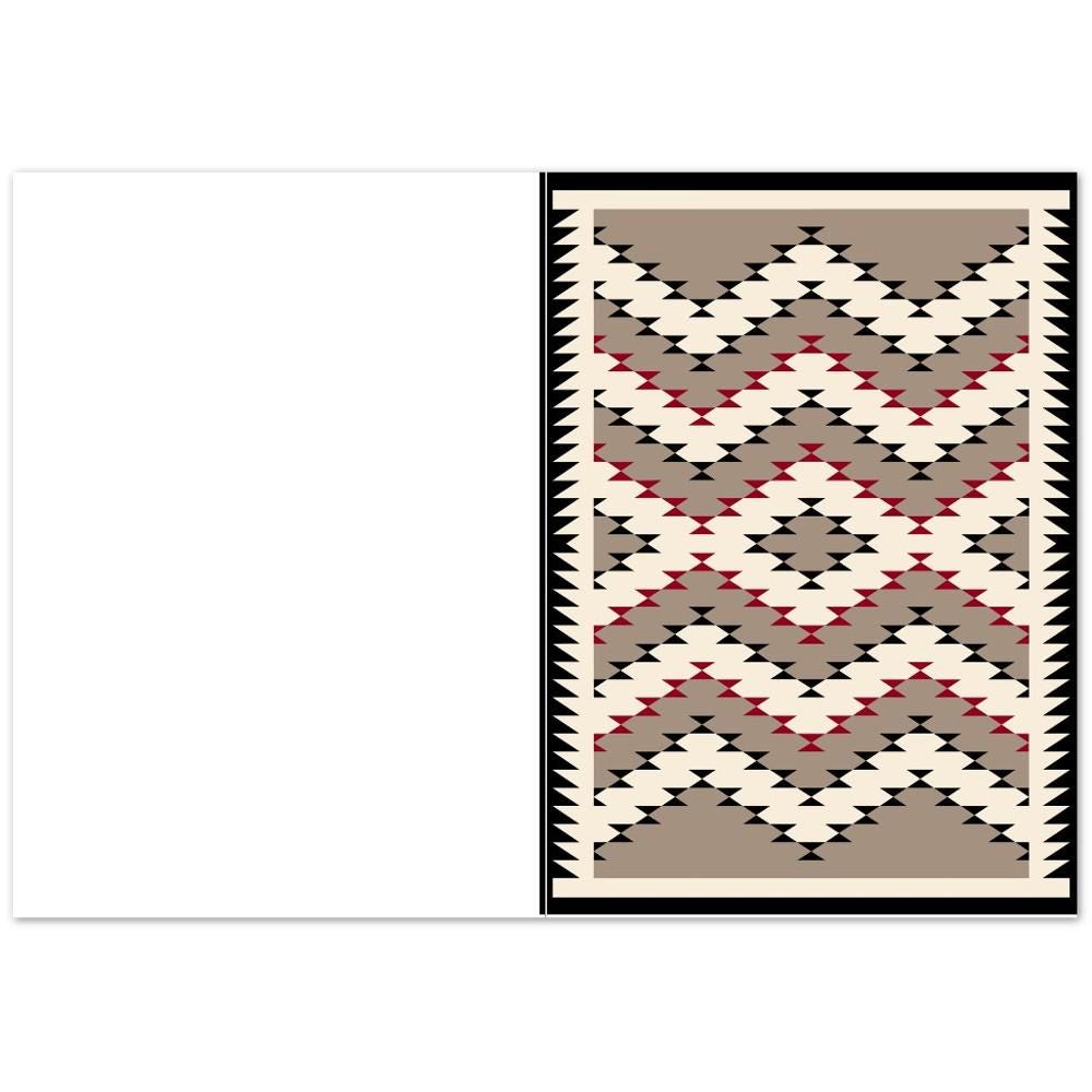 Greetings Rug Traditional Navajo Rug Design Greeting Cards - Personalized Pack of 10 ...