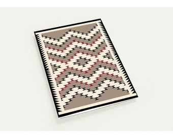 Traditional Navajo Rug Design Greeting Cards - Personalized Pack of 10 - Eco-Friendly Stationery