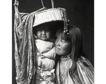 Native American Woman With Child