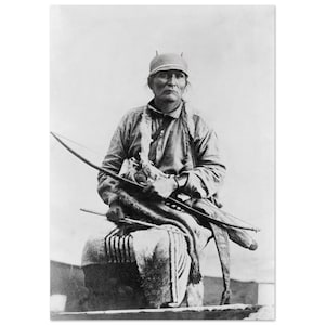 Navajo Chief Harririo Portrait Vintage Photograph