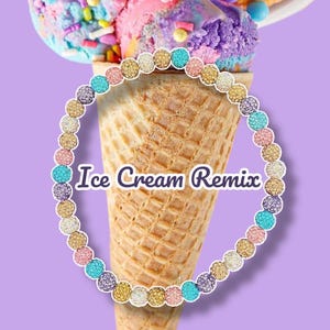 NEW ** ICE CREAM Drip Remix *** Rhinestone Necklace