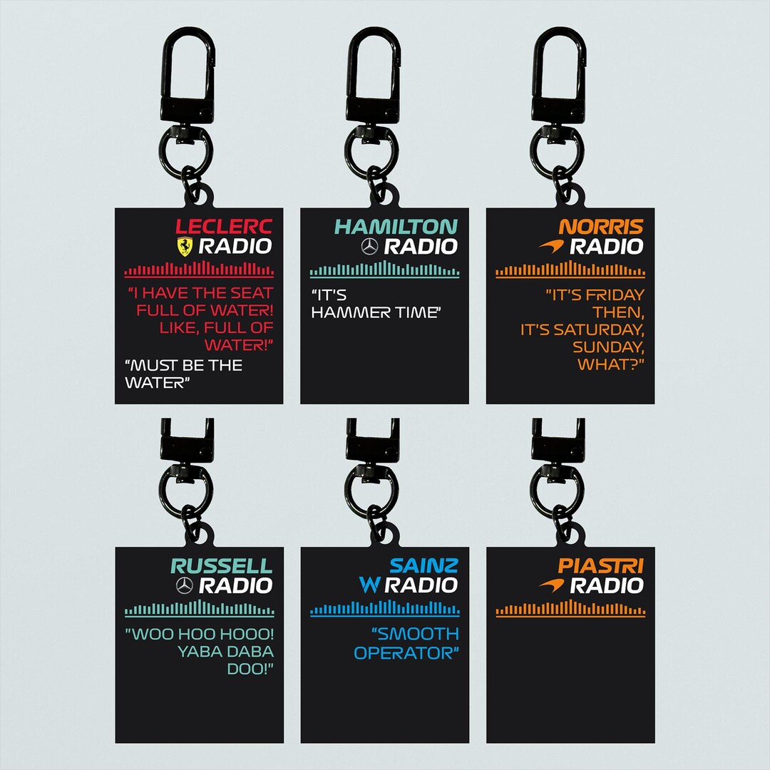 F1 Team Radio Keychain [pre-order] - Etsy