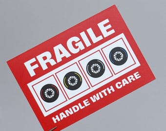 Fragile Handle With Care - F1 Sticker