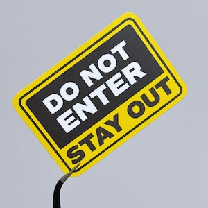 DO NOT ENTER - F1 Sticker