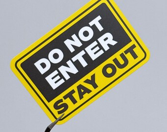 DO NOT ENTER - F1 Sticker