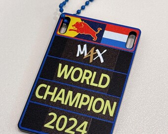 Max Verstappen 2024 M4X Pitboard Keychain