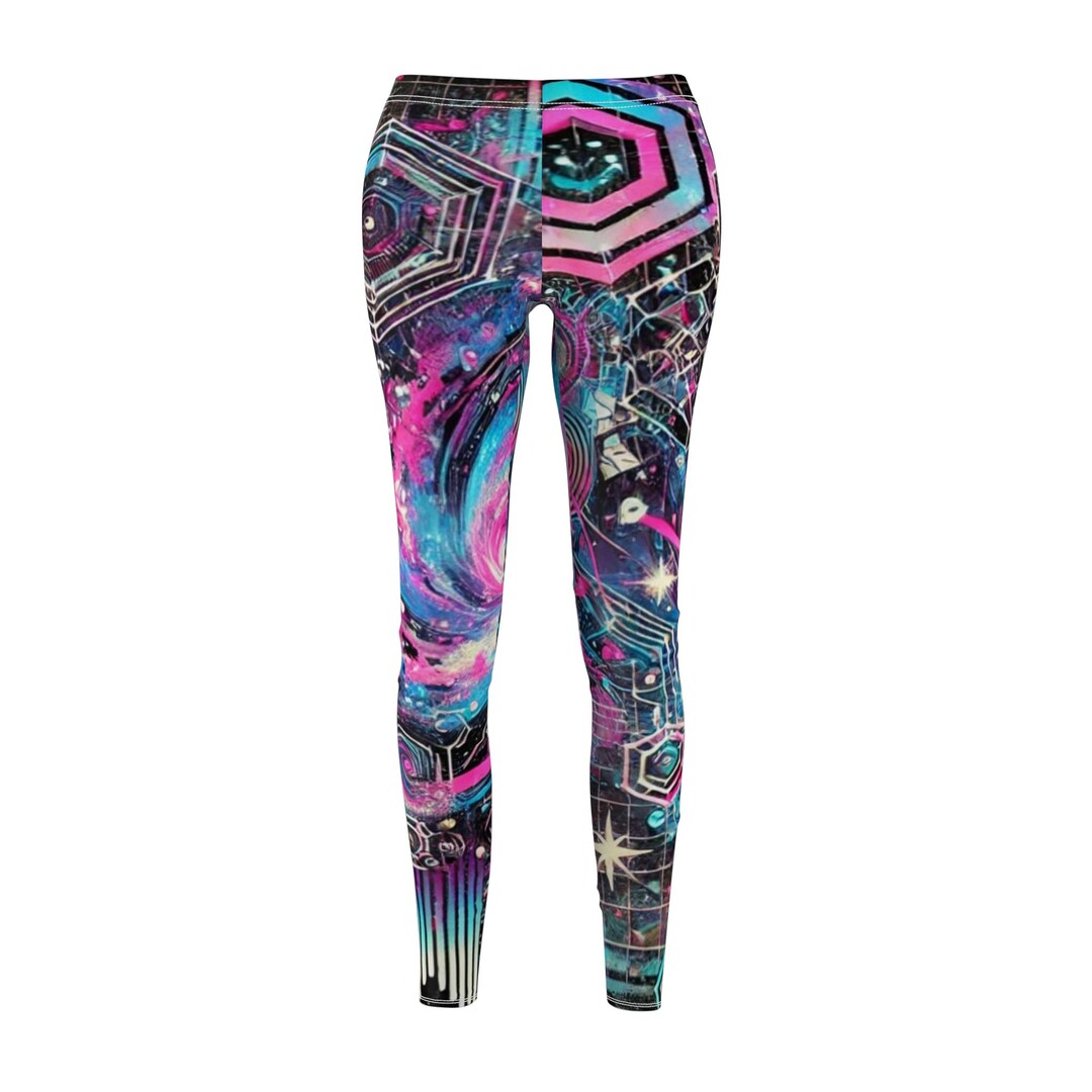Vibrant Eco-Friendly Women's Festival Joggers for the EDM Scene