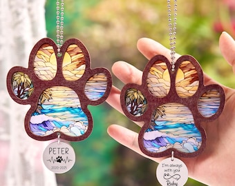 Aangepaste huisdier regenboogbrug, gepersonaliseerde aandenken huisdier verlies, regenboogbrug hond ornament, huisdier herdenkingsgeschenken, geschenk hond sympathie, geschenk hond verlies