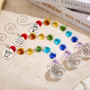 Personalized Memorial Crystal for Dog or Cat,Rainbow Bridge Pet Paw Sun Catcher,Pet Memorial Crystal,Dog Memorial Gifts,Custom Pet Loss Gift