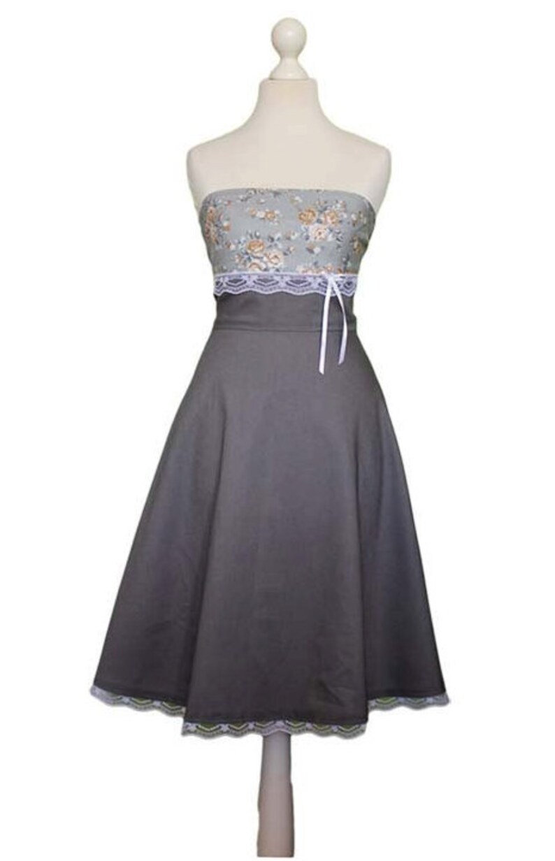 Light Blue Strapless Evening Dress