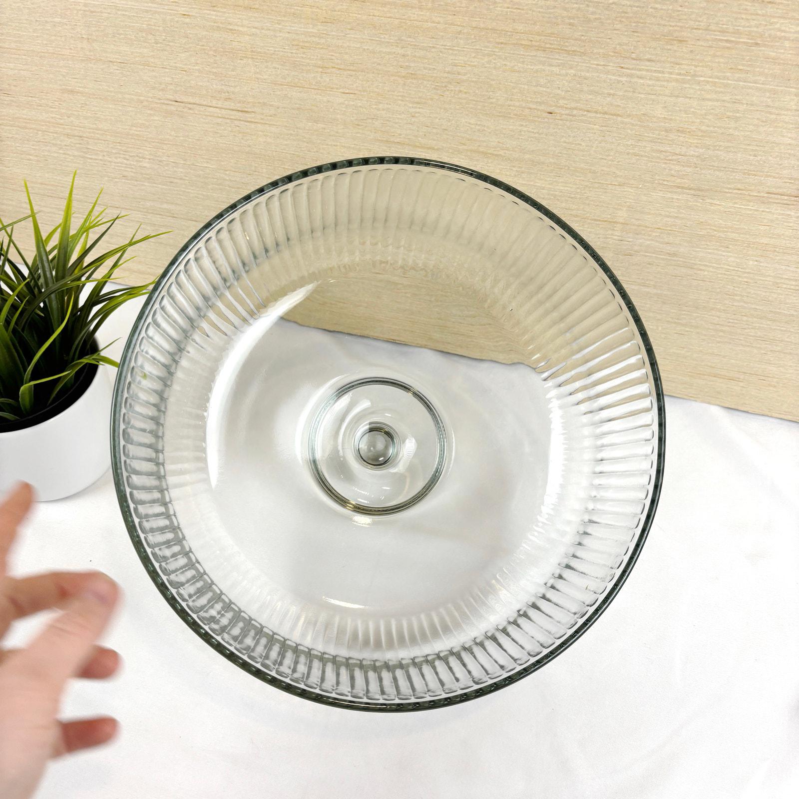 Anchor Hocking Monaco Plat En Verre Sur Pied 3 Litres - Bol à Bagatelle 21 X 21 X 22 Cm