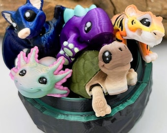 3D-gedruckte Mini-Tierchen ("Yordelz" 3,5–6,5 cm) – Wähle dein Set oder lass dich überraschen!