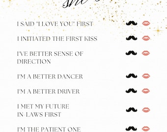 Bridal Shower Game Bundle | Fun & Interactive Party Games | Digital Download