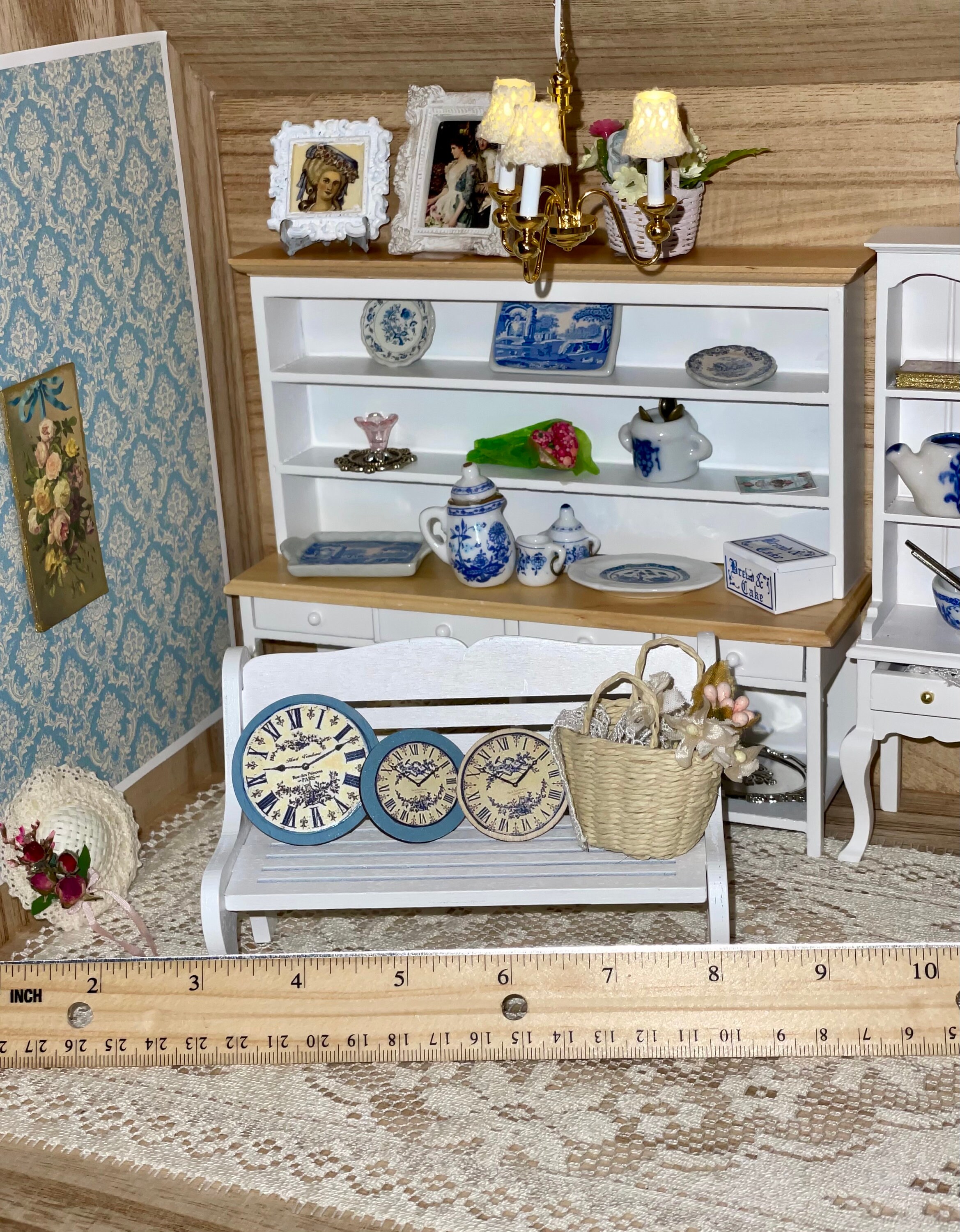 Set of 3 Miniature Clocks, Dollhouse Miniatures, Miniature Clocks - Etsy