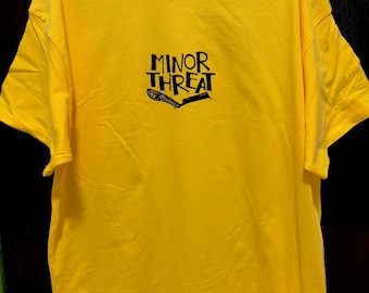 90's Vintage MINOR THREAT Bottled Violence T Shirt Large With