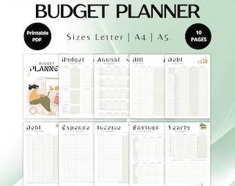 Printable Budget Planner: Finance Tracker (PDF Download)
