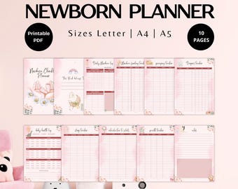 Planner stampabile per il monitoraggio del neonato (PDF)