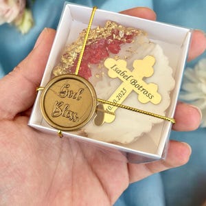 SEALED Baptism Favors, Bulk Resin Magnet, Baptism Gifts for Guests, Baptism Magnet Favor, Mi Bautizo First Communion, Keepsake Baptism Gifts