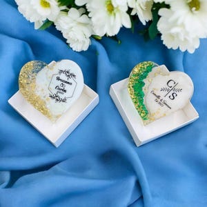 Heart Magnet, Bulk Wedding Magnet Favors, Personalized Wedding Favor for Guests, Wedding Party Gifts, bridal Shower Favor, Resin Guest Gifts