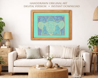 Sacred Womb Printable Wall Art, Sacred Geometry Feminine Spiritual Download