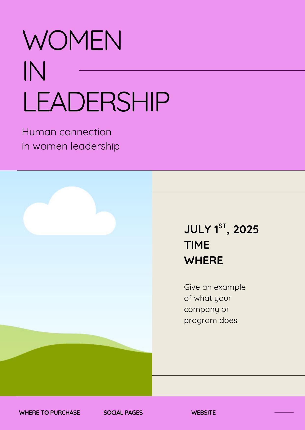 Women in Leadership Template