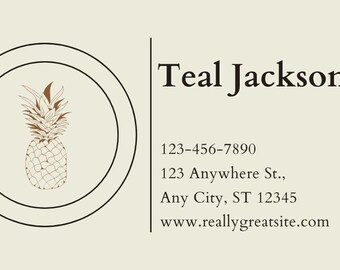 Business Card - Pineapple Classy