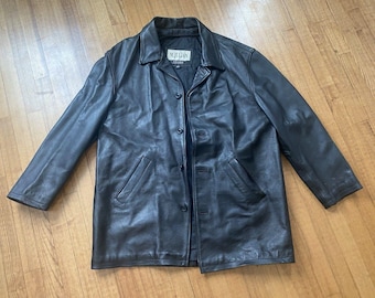 Vintage Wilsons Leather Jacket M 90s M.julian Lined Brown - Etsy