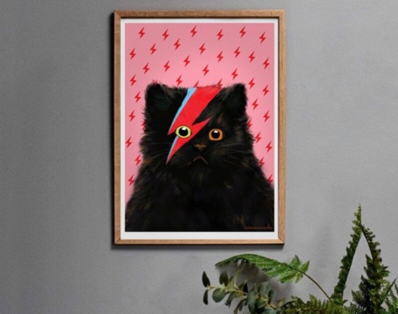 Black Cat Birthday Card for Woman or Man with Meowie Cat for Cat Mum or Cat Dad. image 5