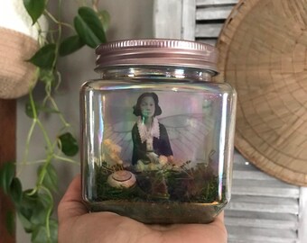 moss fairy jar