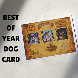 Year Recap Card Template - Year Recap Printable - Year In Review - Photo Album - End Of Year Card - Dog Card Year Recap