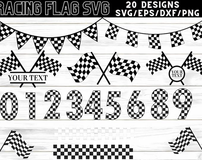 Checkered Number Svg,racing Flag Svg,start Flags,font,flag,finish Flags ...