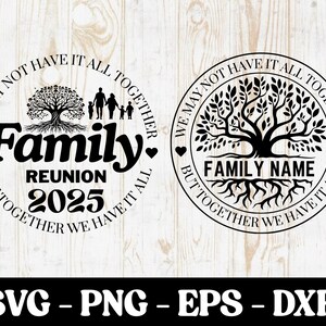 Family Reunion 2025 SVG: Family Tree Design (Digital Files)